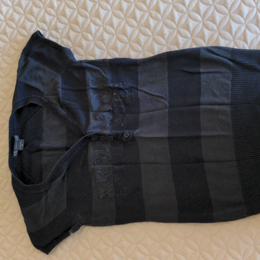 Armani Exchange Striped Knit Top